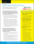 What You Need to Know - Dollar Tree and Family Dollar